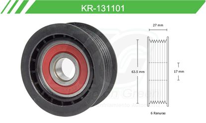 Imagen de Poleas de Accesorios y Distribución KR-131101