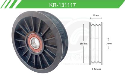 Imagen de Poleas de Accesorios y Distribución KR-131117