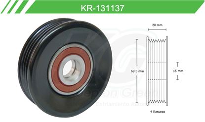 Imagen de Poleas de Accesorios y Distribución KR-131137