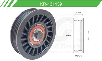 Imagen de Poleas de Accesorios y Distribución KR-131139