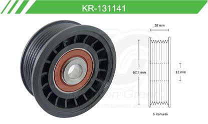 Imagen de Poleas de Accesorios y Distribución KR-131141