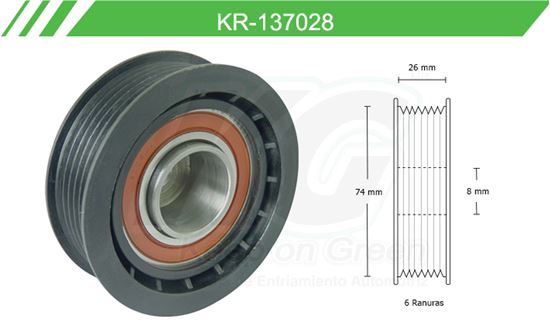 Imagen de Poleas de Accesorios y Distribución KR-137028